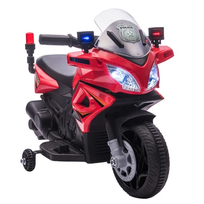 £43.99 • Buy HOMCOM Kids 6V Electric Pedal Motorcycle Ride-On Toy Battery 18-36 Months Red