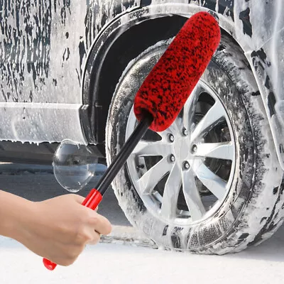 Car Wheel Hub Cleaner Fiber Car Grooming Brush Vehicle Automobile Cleaning Tools • $19.79