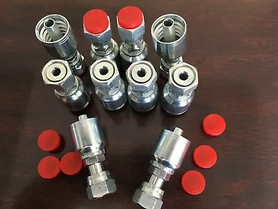  1js43 6-6 Aftermarket Hydraulic Hose Fittings 3/8 Flat Face Seal  ( 10 Pk • $52.59