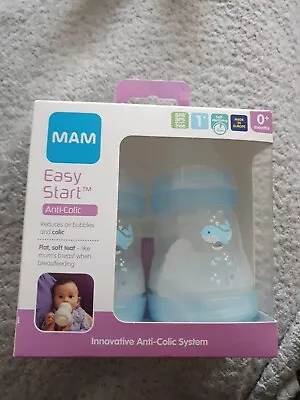 MAM Easy Start Anti-Colic Self-Sterilising Baby Bottle 160ml Pack Of 2 • £5.50