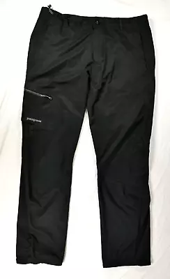 Patagonia Simul Alpine Black Softshell Pants Lightweight Winter Mens Size 38 EUC • $67.99