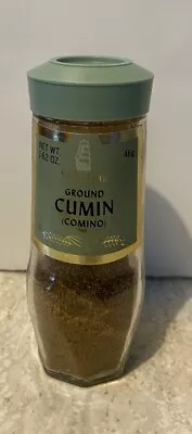 CUMIN Vintage McCormick Schilling Spice Jar Bottle Sage Green Lid • $28