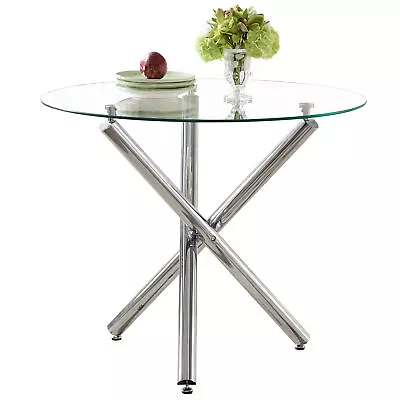 Modern Glass Dining Table For 2 Or 4 Seats Home Office Kitchen Dining Room Table • $145.99