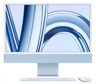 Apple IMac 24  4.5K Retina 2021 - 512GB SSD - 16GB Ram - 8C CPU 8C GPU M1 - Blue • £1379.99