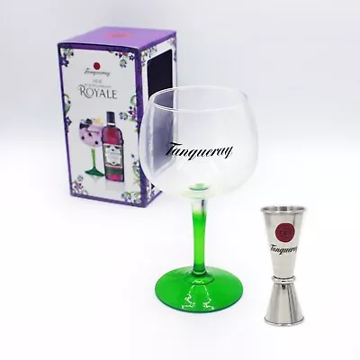 £12.95 • Buy Tanqueray Gin Balloon Glass & Stainless Steel Jigger Measure Bowl Goblet