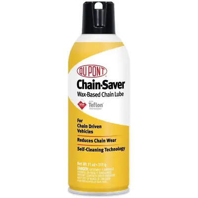 DuPont Motorcycle Chain-Saver Wax-Based Self-Cleaning Dry Lubricant 11oz • $17.65
