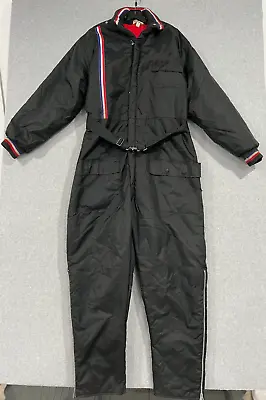 Men's Vintage Snow King One Piece Snowmobile Suit - Size X-Large Black • $85.49