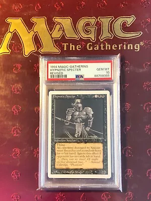 1994 MTG Magic The Gathering ~ Revised (3rd) ~ Hypnotic Specter ~ PSA 10 GEM MT • $66