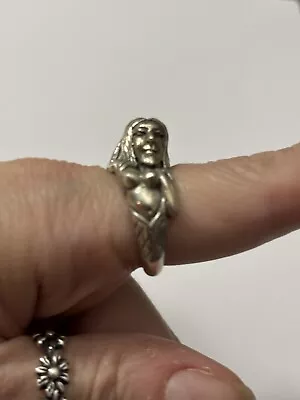 Sterling Amethyst Mermaid Ring Size 7.5 NWOT • $39.99