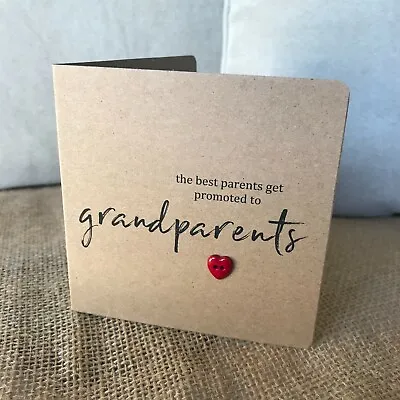 Handmade Grandparents-to-be Card (baby Pregnancy Reveal) • £2.50