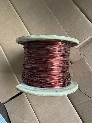 19 GAUGE MAGNET WIRE ENAMELED COPPER ESSEX 4.8lbs (.0357 Bare) • $50