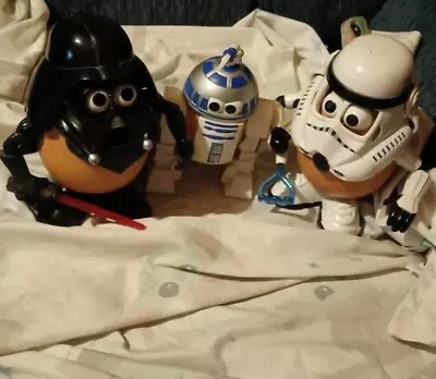 Playskool Mr. Potato Head Star Wars Lot. Darth Vader Storm Trooper And R2d2 • $22