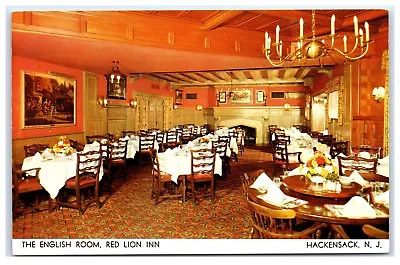 Postcard The English Room Red Lion Inn Hackensack NJ B15 • $3.29