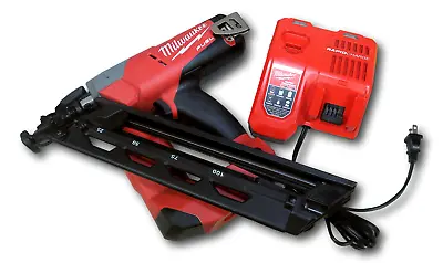 Milwaukee 2743-20  FUEL 18V - 15-Gauge Angled Finish Nailer With Charger  *NEW* • $325