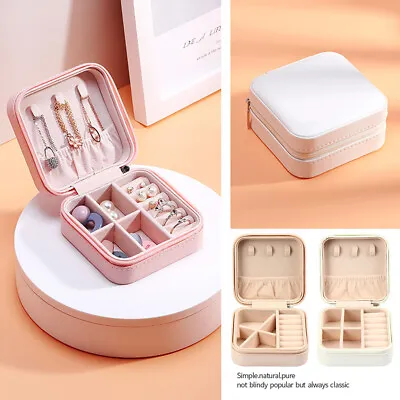 Portable  Jewellery Box Organizer Travel Boxes Jewelry Ornaments Storage Case  • £4.79