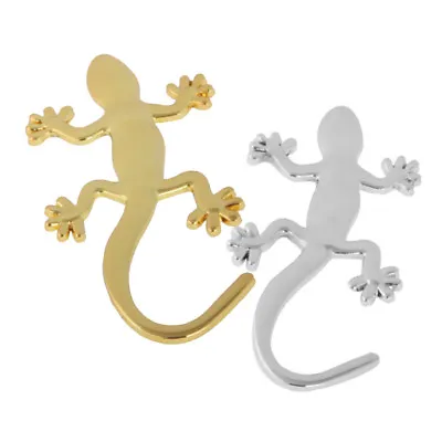 B69 Car Sticker 3D Chrome Gecko Metal Lizard Silver Or Gold • $5.44