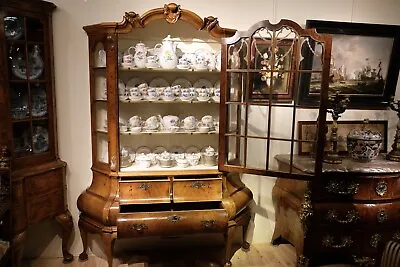 Antique Dutch Cabinet Incl Complete 202 Pcs MEISSEN Coffee Tea Set TOP Condion ! • $35550