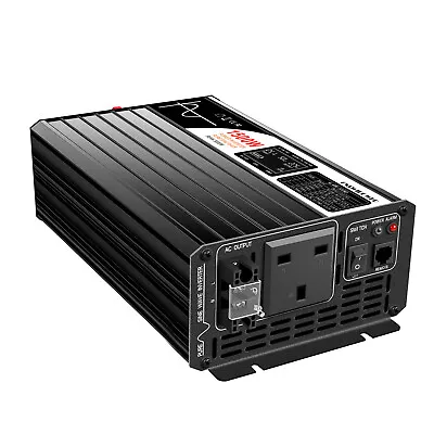 Pure Sine Wave 1500W Power Inverter DC 12V To AC 240V AC Transformer LCD Car RV • £156