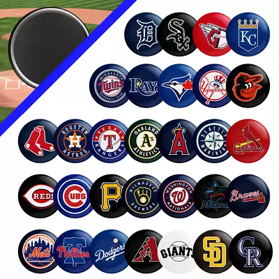 MLB Team Logo Magnet CHOOSE YOUR TEAM - 2.25  Baseball Fan/Locker - Great Gift • $6.95