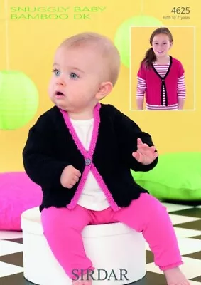 £0.99 • Buy Sirdar Baby Bamboo Knitting Pattern 4625 Baby Birth - 7 Years