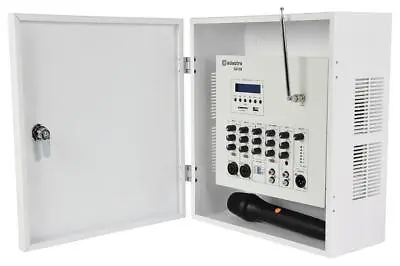 953.149Uk 100V Secure Wall Public Address Mixer Amplifier Uhf Microphone • £484.79