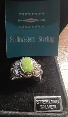 Artisan Crafted QVC Southwestern Sterling  Ring  With Jaspen Size 7 1/2((Z100)) • £48.21