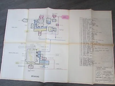 British Railways BR Scottish Region Oerlikon Train Brake Schematic Diagram No 2 • £24.99