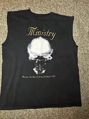 Vintage 2004 Ministry The Mind Is A Terrible Thing To Taste Sleeveless Band T  • $70