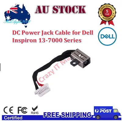 DC Power Jack Cable For Dell Inspiron 13 7000 Series 7368 7378 7391 P69G P69G001 • $11.59