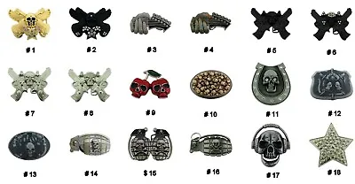 Men Women Gothic Tattoo Styles Halloween Party Costume Skull Belt Buckle Metal  • $13.26