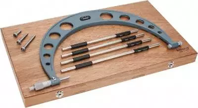 Mitutoyo 104-152 Outside Micrometer 12 -16  4 Anvil Set W/ Standards In Wood Box • $829.55