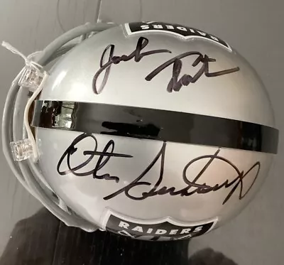 John Tatum / Otis Sistrunk Oakland Raiders Signed Riddell Mini-helmet • $48