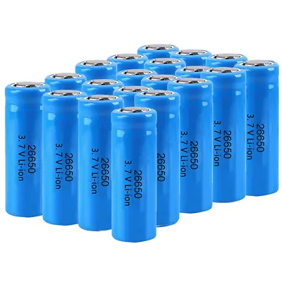 Li-ion Rechargeable Batteries 26650 Battery 3.7V For Flashlight 20 /1Pcs • £7.88