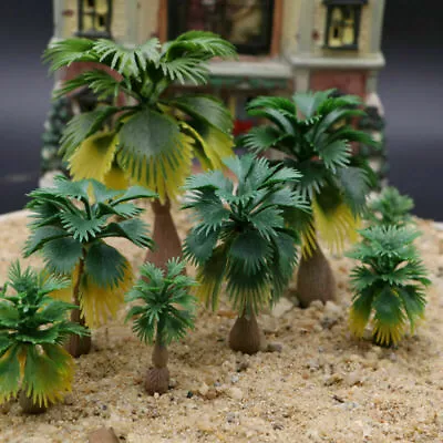 15pcs Model Train Palm Trees Tropical Forest Landscape Scale N Z 1:100-1:300 • $9.49