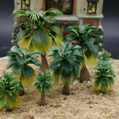 15pcs Palms Trees Tropical Forest Landscape Scale Model Palm Trees • $11.39