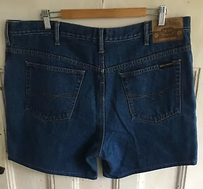 Bulls Head Junkyard Jean Shorts Size 40 Mens Reworked Oversized Casual Denim #1 • $14.95