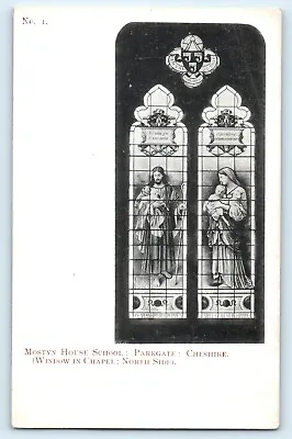 £2.49 • Buy Postcard Mostyn House School Parkgate Cheshire Stained Glass Window North Side
