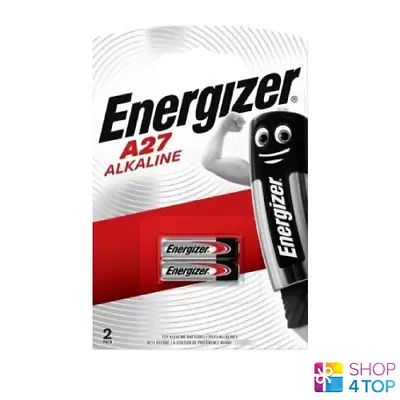 2 Energizer Alkaline A27 Batteries 12v Ca22 El-812 El812 G27a L828 Exp 2023 New • $7.19