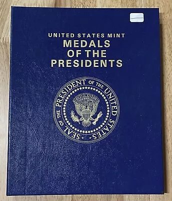UNITED STATES MINT (40) MEDALS OF THE PRESIDENTS IN ALBUM W/ Book RKM • $166.31