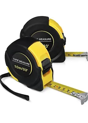 33 Ft.10M Tape Measure Accurate Wireform Belt Clip Inch/Metric Scale • $40.99