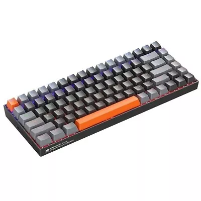 Mechanical Keyboard  75% TKL Hot-Swappable Wired Gaming 6-Color Backlit 84 • £29.99