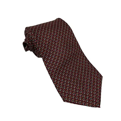 Woodward Ancient Madder Hand Finished Floral Geometric Men’s Tie Necktie • $19.95