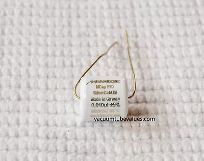 Mundorf MCap EVO Silver-Gold Oil Capacitor 0.01uf 0.01 .01 Uf 650VDC • $23.95