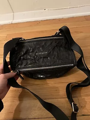 $320 • Buy Givenchy Womens Leather Mini Pandora Crossbody Black Small Handbag