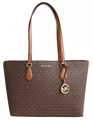 Michael Kors Bag Handbag Sheila Large Mf Tote Bag Braun New • $169.22