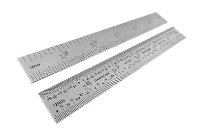 PEC Tools Rigid 6  4R Stainless Steel Satin Chrome Machinist Engineer Ruler Scal • $31.70