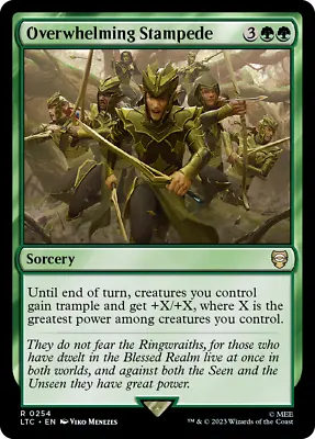 MTG - OVERWHELMING STAMPEDE (non-foil) - [LTC R #254] • $4.09