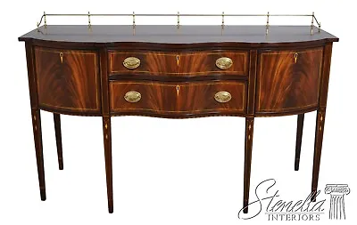 62166EC: HENKEL HARRIS Federal Style Mahogany Sideboard & Gallery • $2895