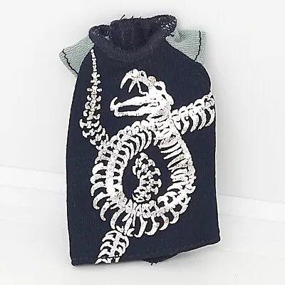 Monster High Deuce Gorgon Gil Game Black And Silver Serpent Shirt Top Only • $9.89