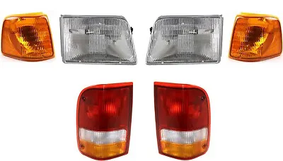 Headlights For Ford Ranger 1993 1994 1995 1996 1997 With Tail Lights Turn Signal • $149.95